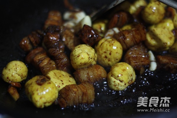 Braised Pork with Chestnuts recipe