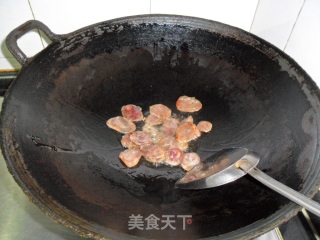 Stir-fried Rice Cake with Sausage recipe