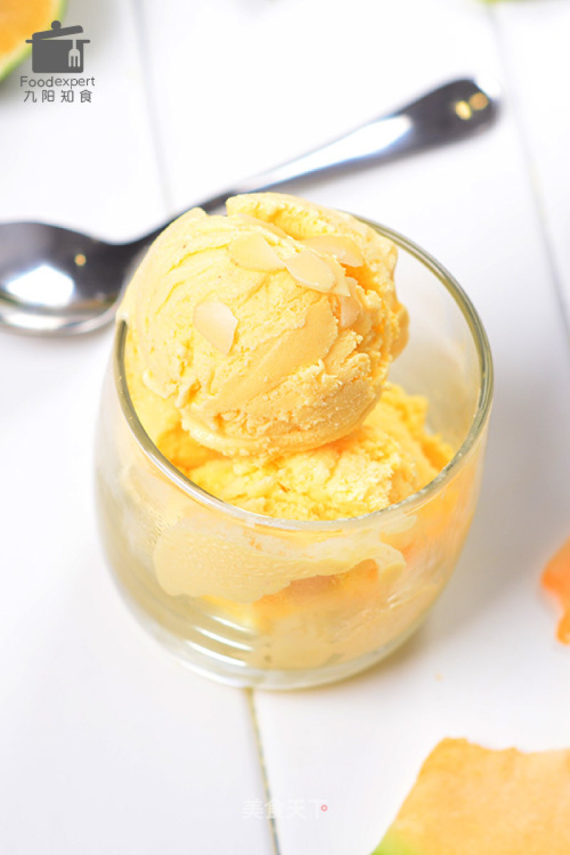 Cantaloupe Ice Cream-joyoung Food recipe