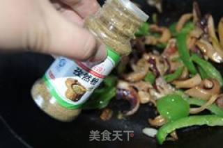 Stir-fried Green Pepper with Cumin Cuttlefish recipe