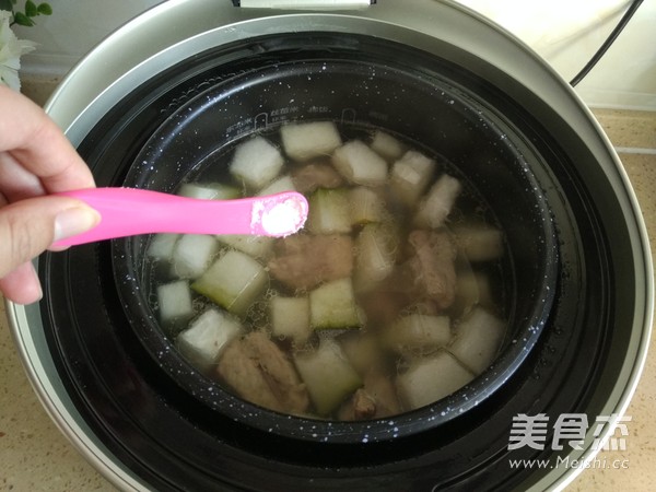 Scallops, Winter Melon and Pork Ribs Soup recipe