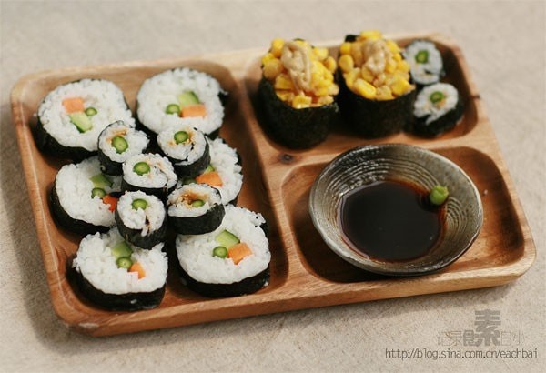 Vegetarian Sushi Platter Combination recipe