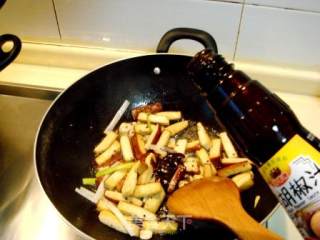 Private Dish "black Pepper Fragrant Dried Bamboo Shoots" recipe
