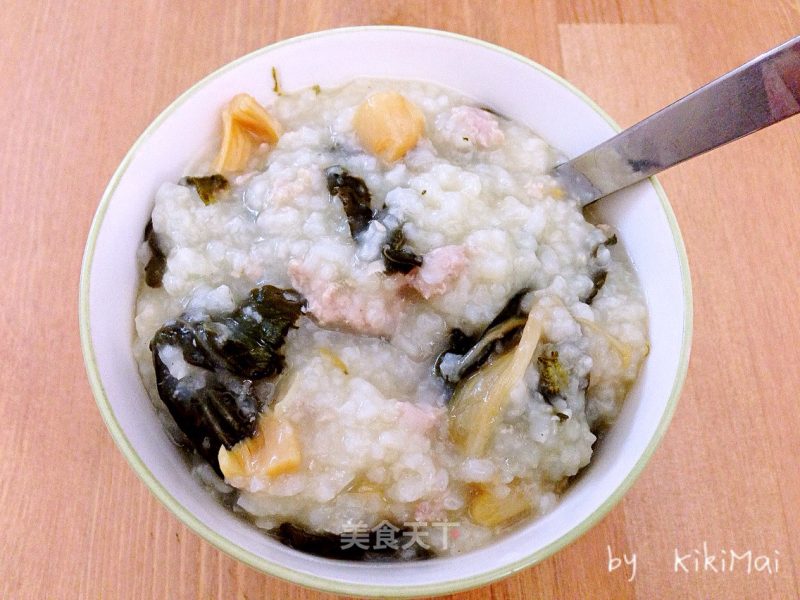 Dried Vegetables Congee with Scallops and Minced Meat-clearing Away Heat recipe