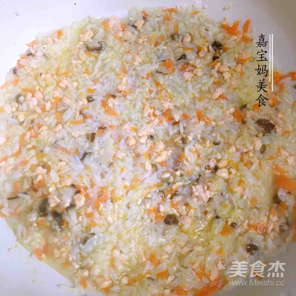 Salmon Vegetable Rice Ball recipe