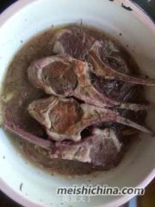 Yogurt Mint Sauce with Lamb Chops recipe