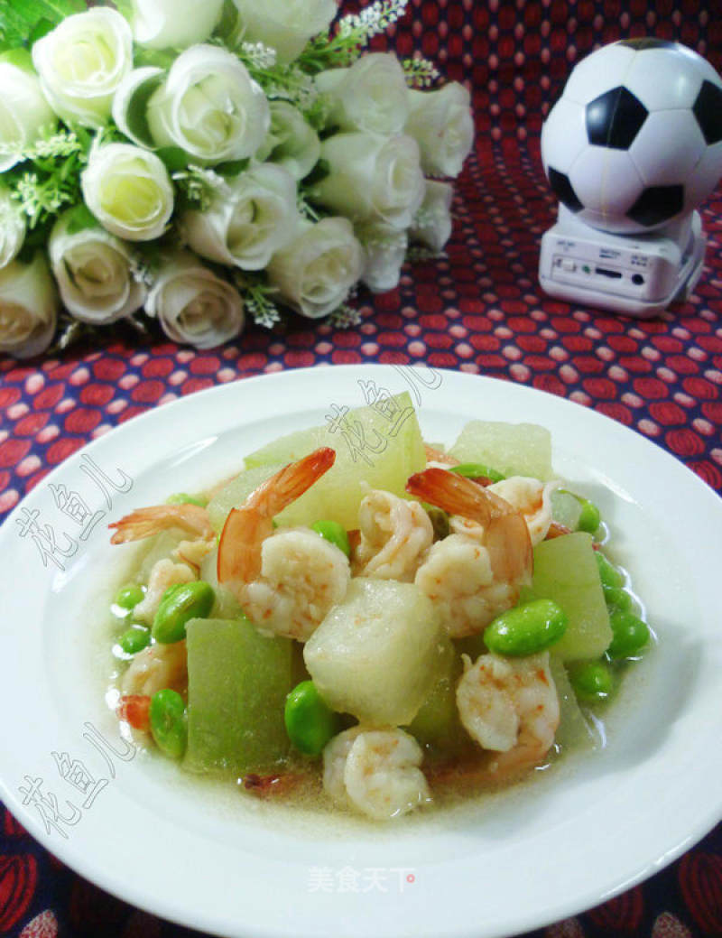Edamame, Anchovy, Shrimp and Winter Melon