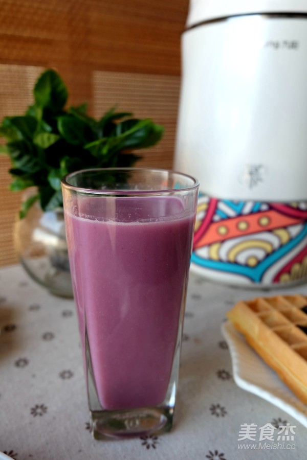 Purple Sweet Potato Rose Oatmeal Soy Milk recipe