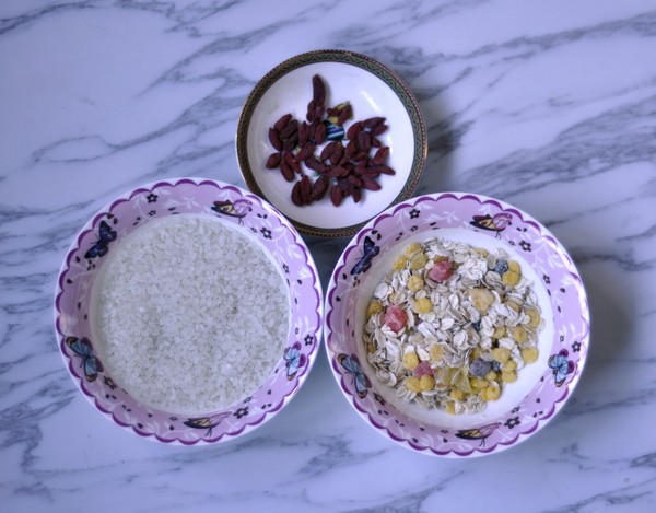 Fruit Oat Germ Rice Porridge recipe