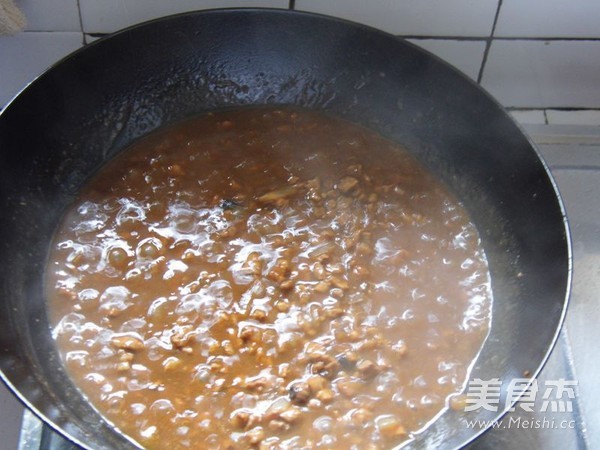 Meat Sauce Dry Noodles recipe