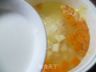 Sweet-scented Osmanthus Yam Pumpkin Soup recipe