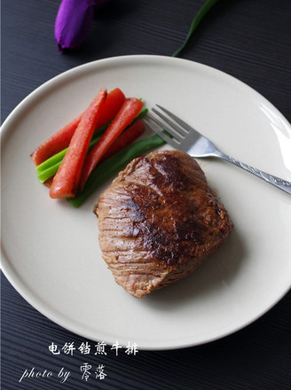 Steak on Electric Baking Pan