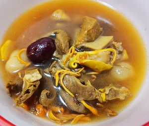 Warm Heart Cordyceps Pork Heart Soup recipe