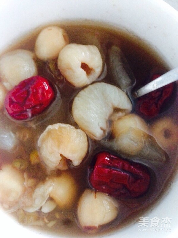 Winter Melon, Mung Beans, Lotus Seeds, Red Dates and Longan Soup recipe