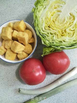 Stir-fried Cabbage with Tofu recipe