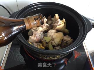 Chinese Yam Hen Mushroom in Clay Pot recipe