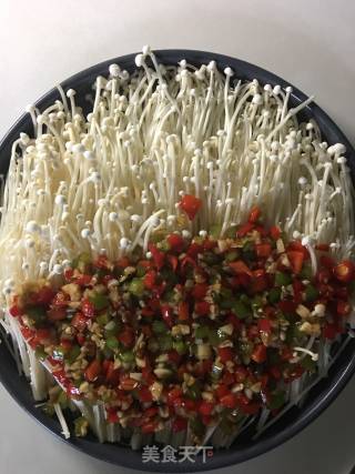 Roasted Enoki Mushroom with Sauce recipe