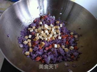 Fried Purple Rice recipe