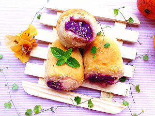 Milky Purple Sweet Potato Meal Buns recipe