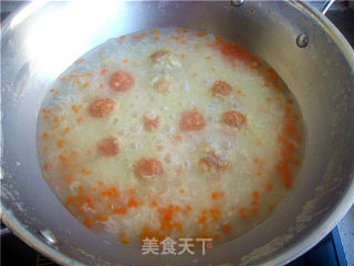 Baby Happy Growing Meal--vegetable Meatball Porridge recipe