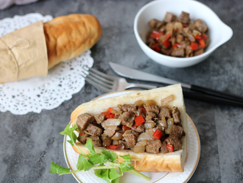 Juicy Shredded Steak Sandwich recipe