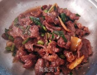 Stir-fried Beef with Chives recipe