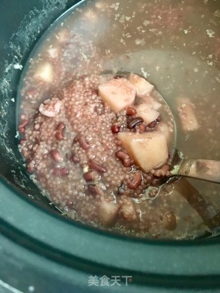 Spleen Spleen Yam Adzuki Bean Millet Porridge recipe