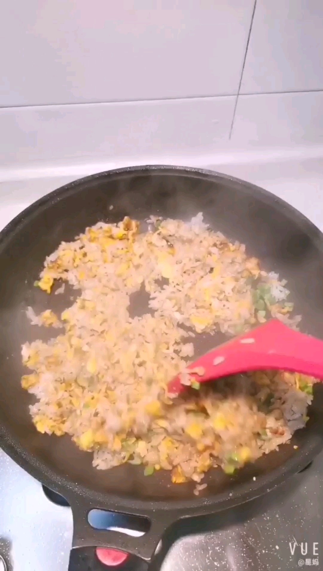 Duck Egg Fried Rice with Minced Meat recipe