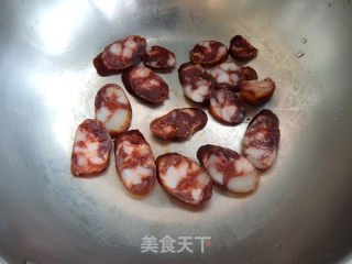 Stir-fried King Pleurotus with Sausage recipe