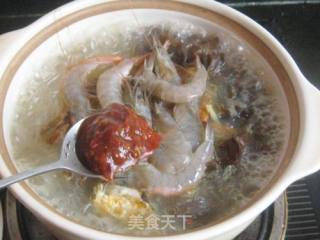 Sea Shrimp and Crab Vermicelli in Clay Pot recipe