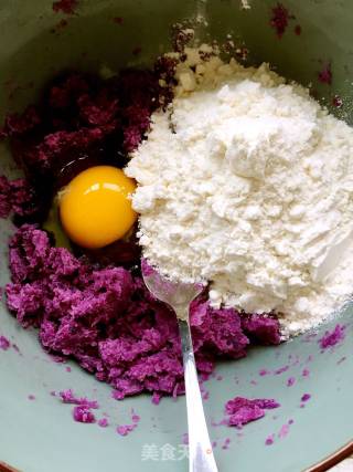 Purple Potato Egg Cake recipe