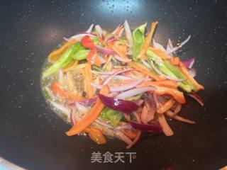 Stir-fried Bullfrog with Red Pepper recipe