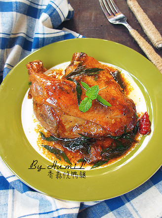 Roasted Duck Legs with Pesto recipe