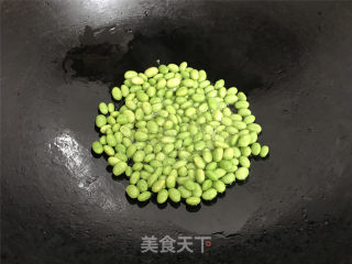 Stir-fried Dried Bamboo Shoots with Green Pepper and Edamame recipe