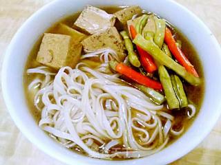 Soy Sauce Braised Tofu Noodle Soup recipe