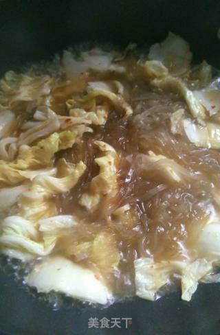 Sweet Potato Vermicelli and Cabbage Soup recipe