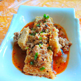 Steamed Minced Pork with Moldy Tofu Residue recipe