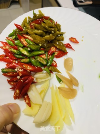 Three Pepper Lotus Root Strips recipe