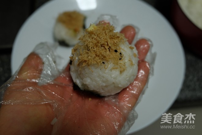 Pork Floss Rice Ball recipe