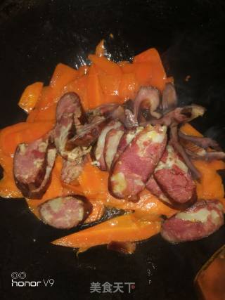 Sausage Fried Carrots recipe