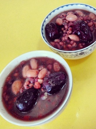 Red Bean, Barley and Peanut Congee recipe