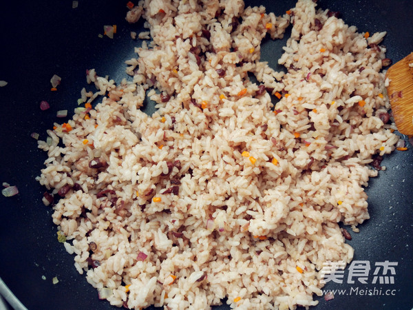 Fried Rice with Fried Chicken, Vegetables and Egg recipe