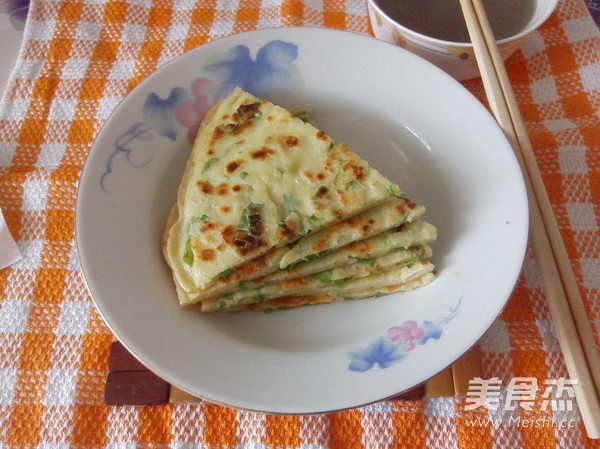 Scallion Egg Breakfast Cake recipe