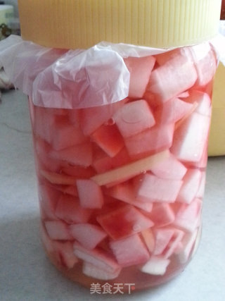 Low-key and Charming-carmine Radish recipe