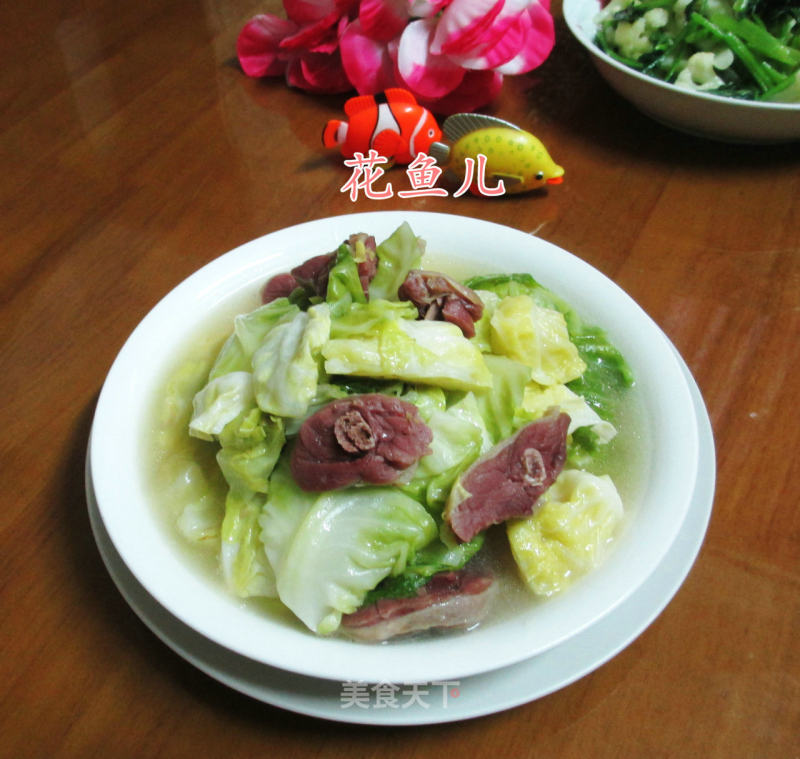Cured Duck Leg with Boiled Cabbage recipe