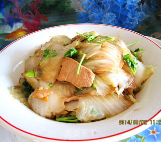 Stir-fried Cabbage with Sliced Pork recipe