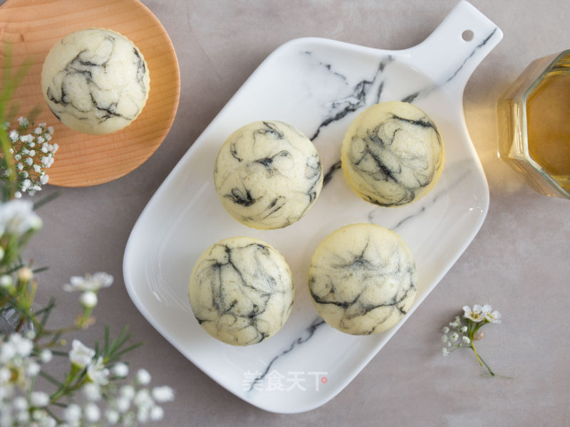 Marble Steamed Cake recipe