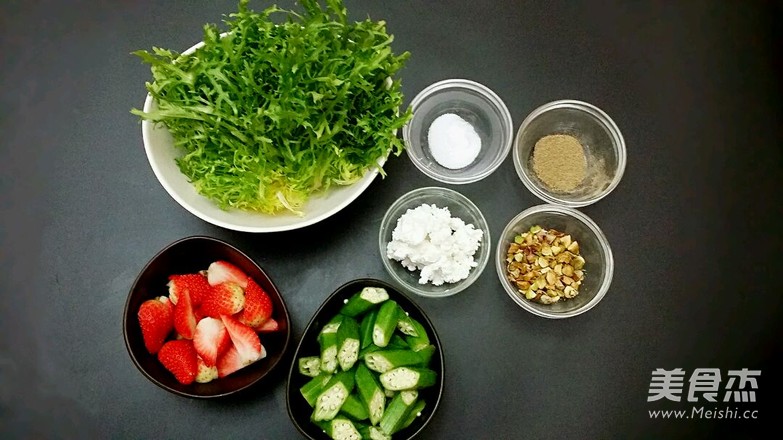 Okra Strawberry Salad recipe