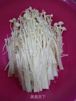 Cucumber with Enoki Mushroom recipe