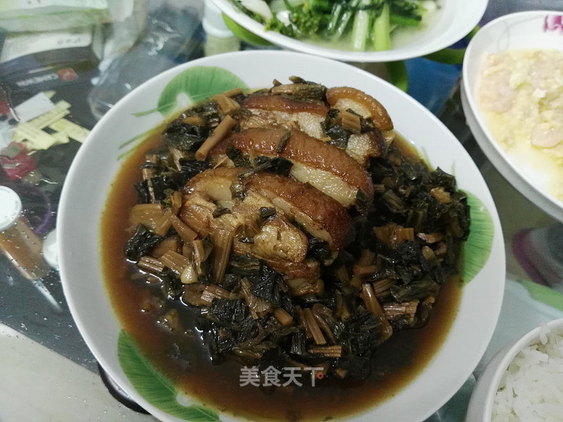 Hakka Pork with Pickled Vegetables recipe